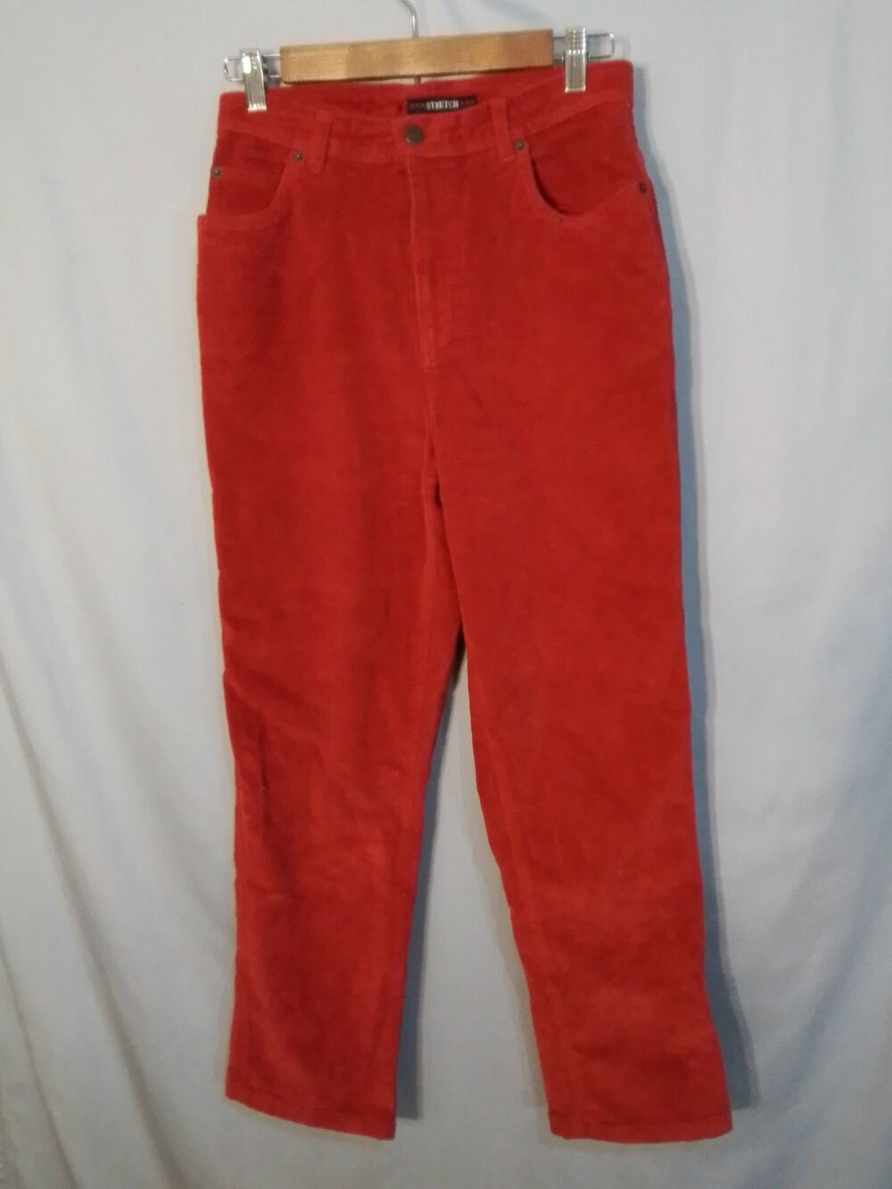 Bill Blass red corduroy pants